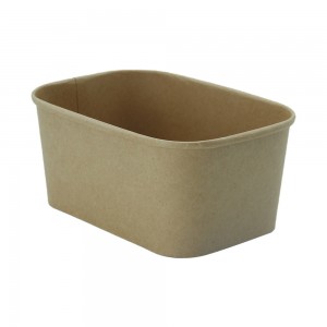 1000ml Kraft Rectangular Bowl