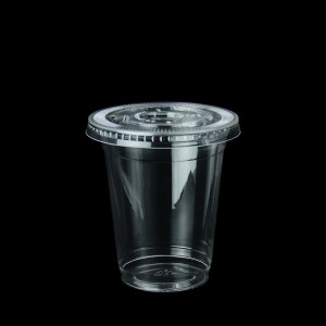 Прозрачная чашка и крышка из PLA на 16 унций