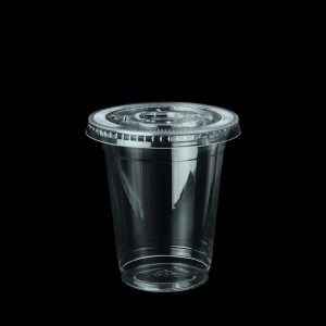 Taza y tapa transparentes de PLA de 16 oz