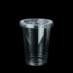 Tasse et couvercle transparents PLA de 20 oz