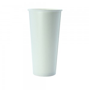 22oz White Single Wall Double Coated Paper Cups
