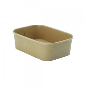 500ml Kraft Rectangular Bowl