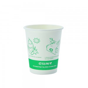 8oz Single Wall Paper Cups With Logo