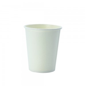 8oz White Single Wall Paper Cups