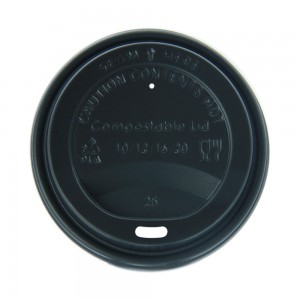 Couvercle plat pour tasse CPLA de 90 mm