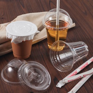 PLA Clear Cup with Lid for Cold Beverages