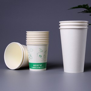 Vasos de papel recubiertos de PLA biodegradables y compostables