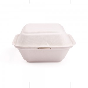 Degradable Bagasse Pulp Clamshell