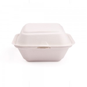 خراب ٿيڻ واري Bagasse Pulp Clamshell